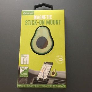 Avocado magnetic stick-on phone mount